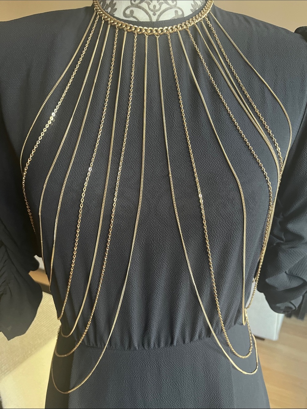 Gold Chain Fringe